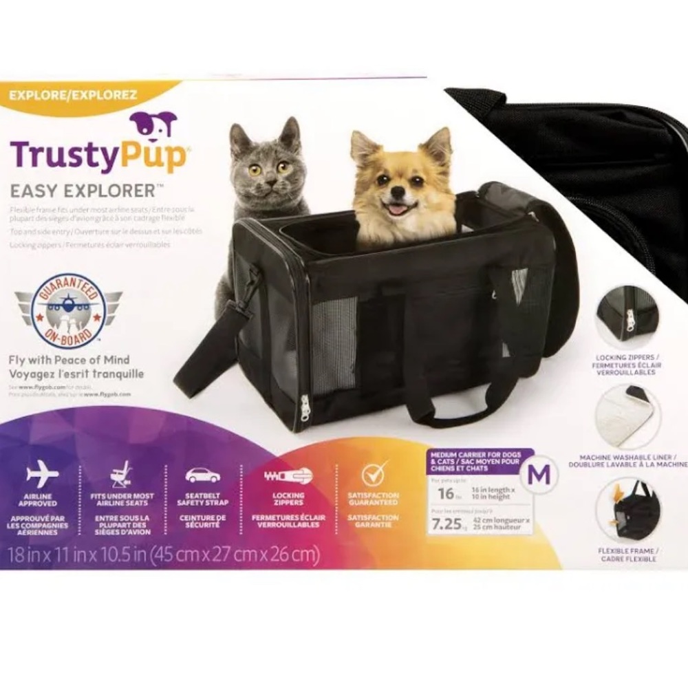 TrustyPup NWT pet carrier. Still in box. carry around your bestie comfortably!!